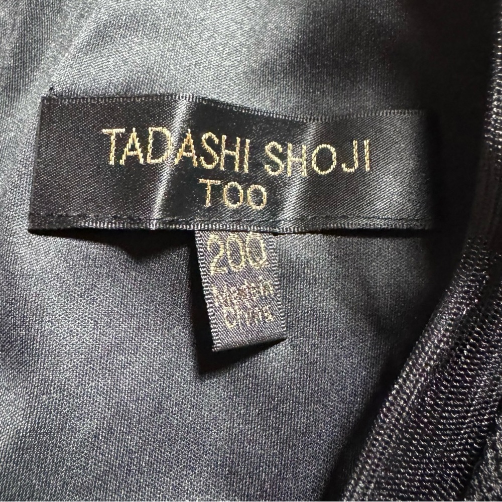 Tadashi Shoji Sentei Gown Ivory Black Embroidered Floral Formal Dress 20Q READ - Picture 6 of 16